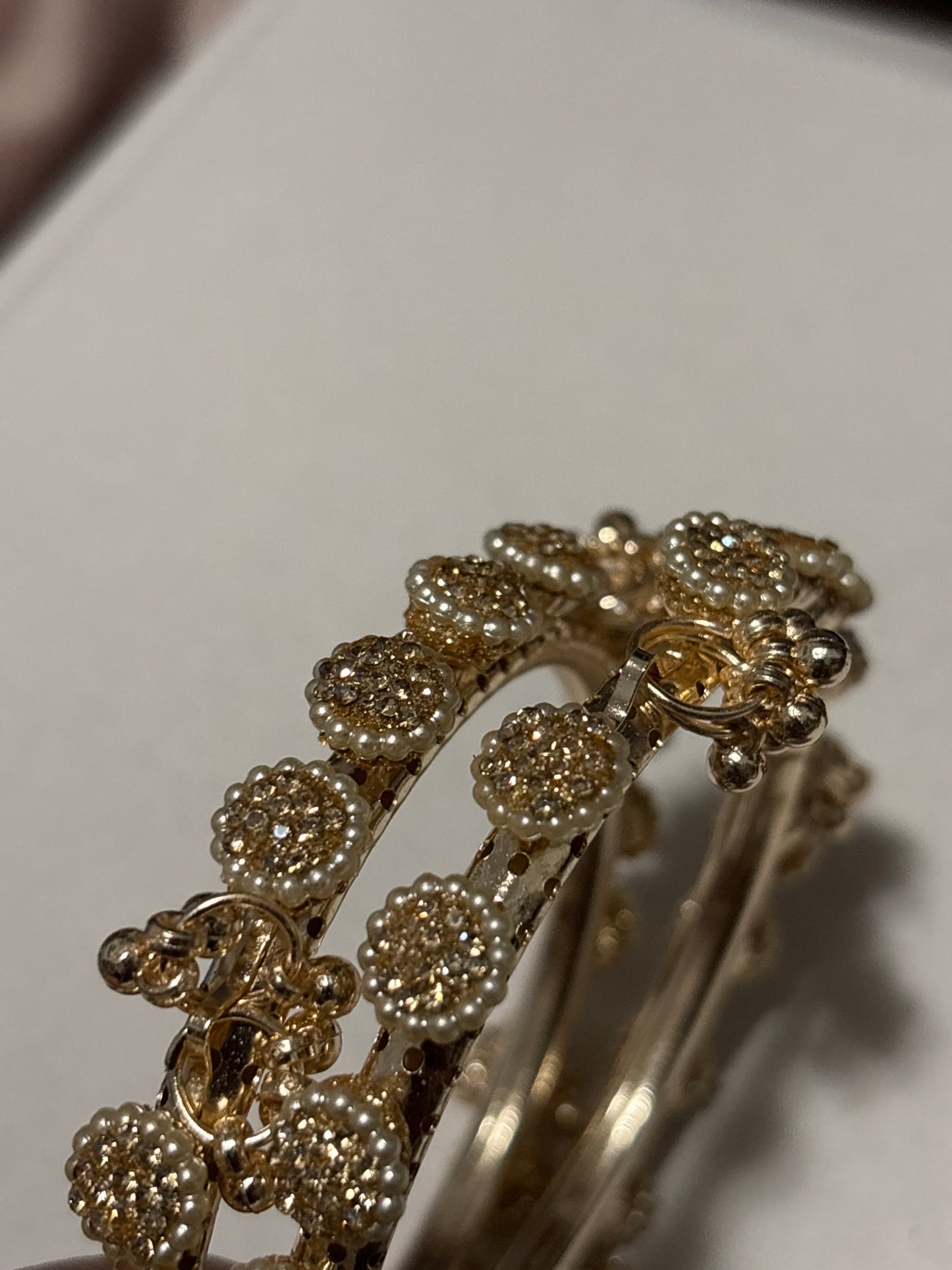 Flower Beaded Bangles