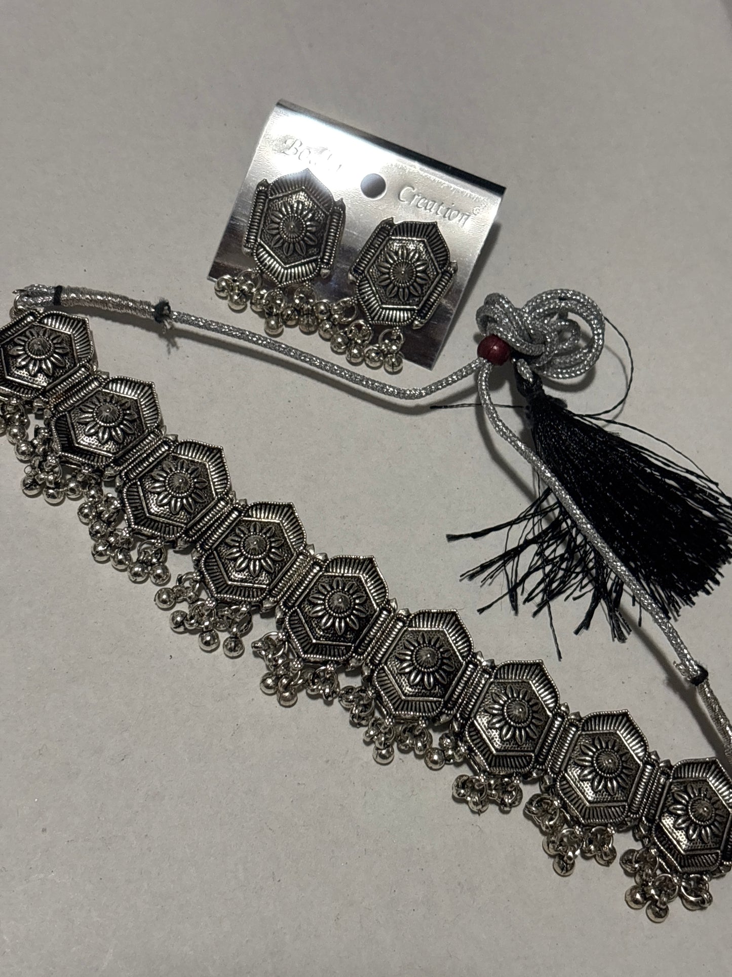 Oxidised Necklace Set