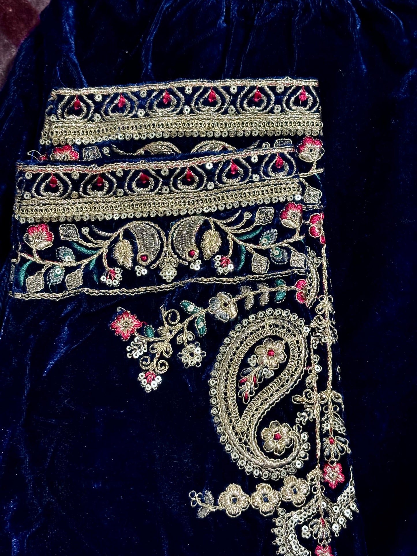 Navy Blue Kurta and Trousers