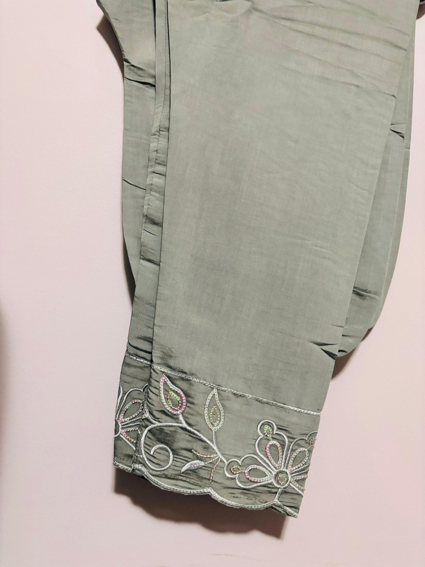 Cutwork & Embroidered Coord Set