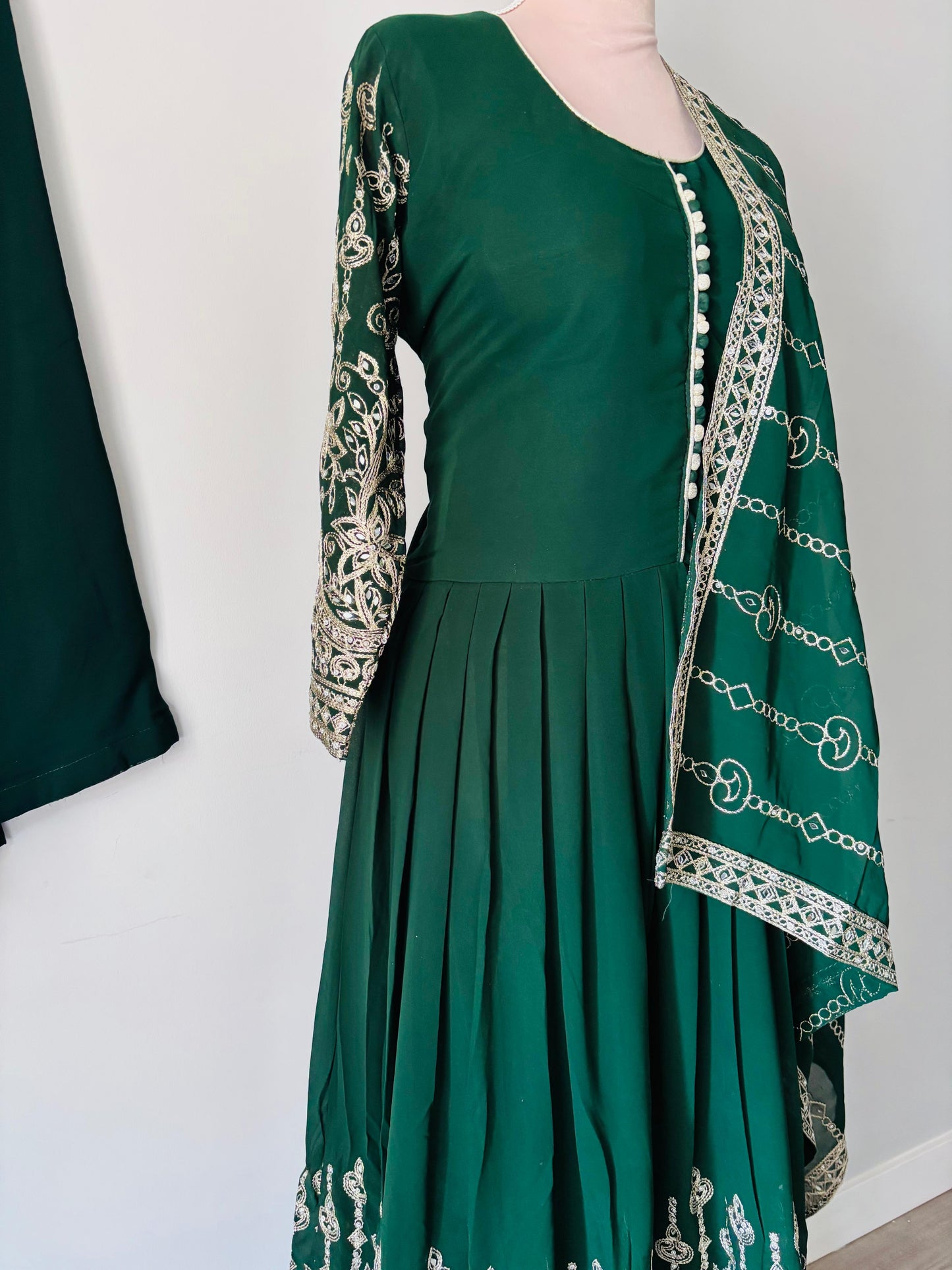 Partywear Embroidered Anarkali Suit (XXL)