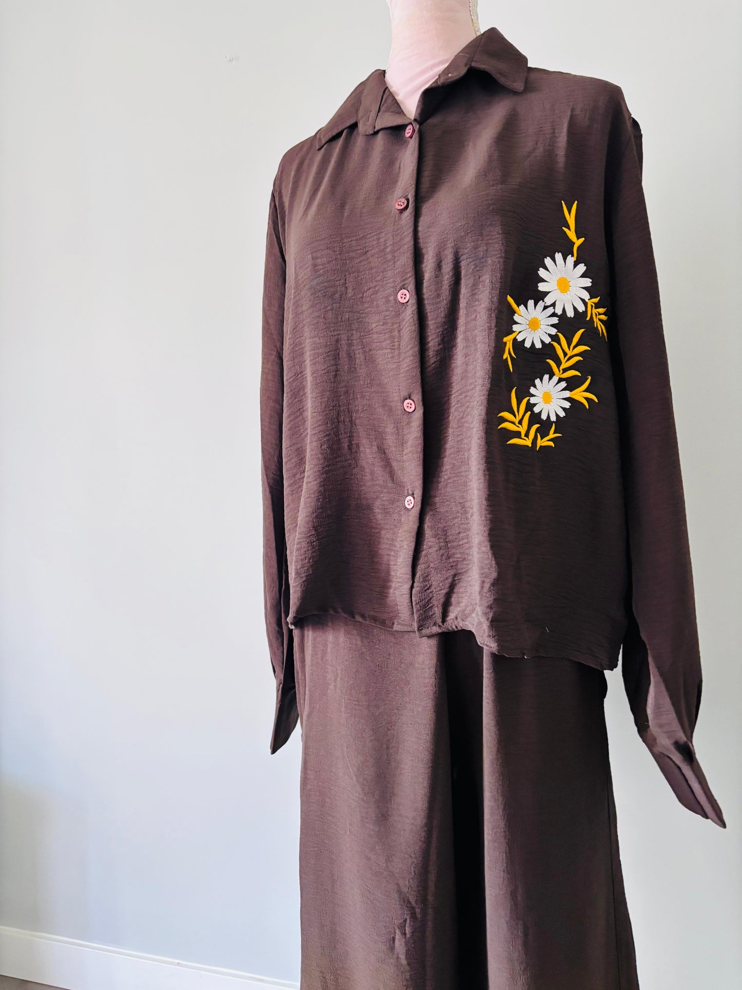 Cotton Embroidered Coord Set