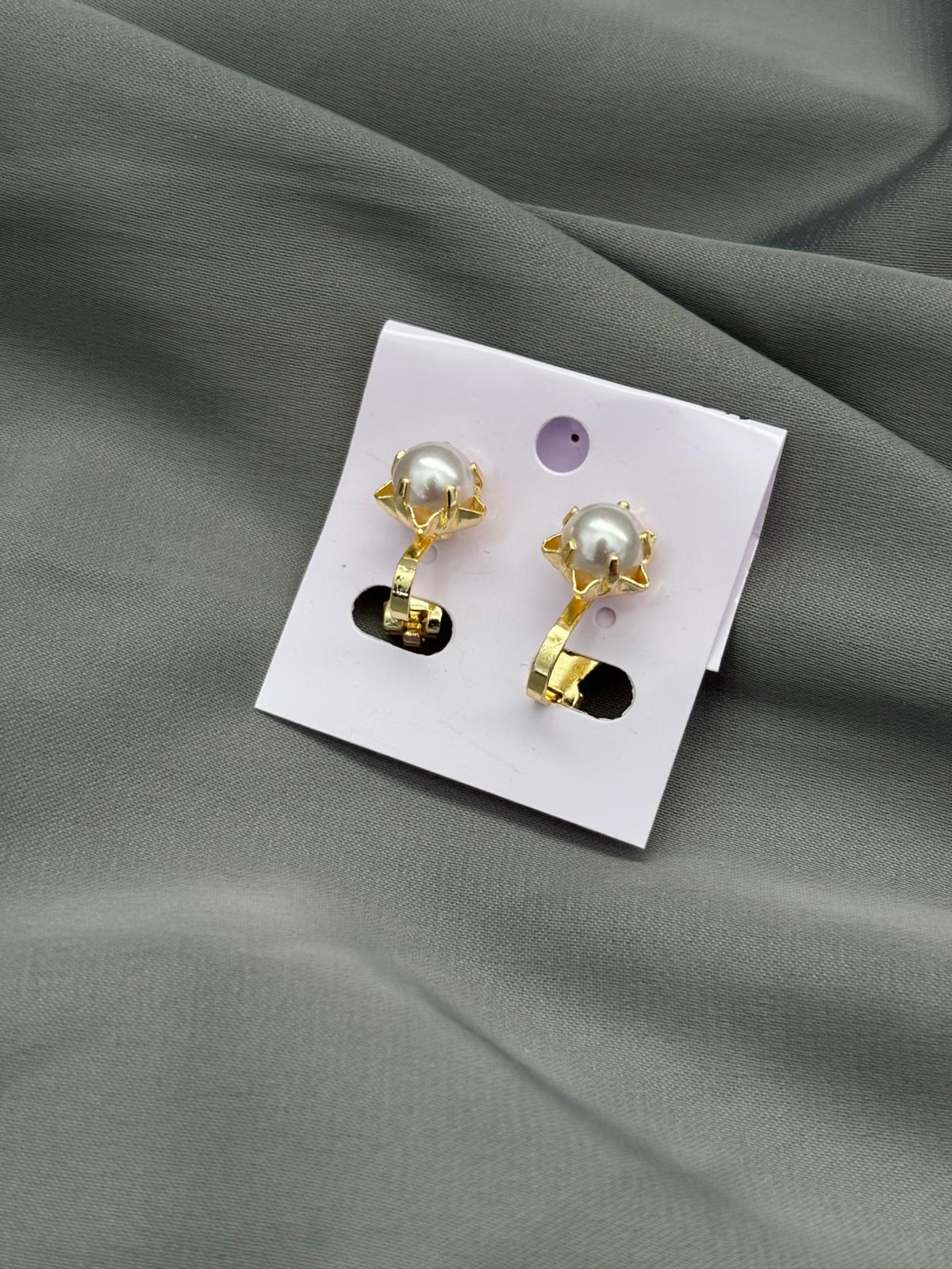 Clip on Pearl Earrings