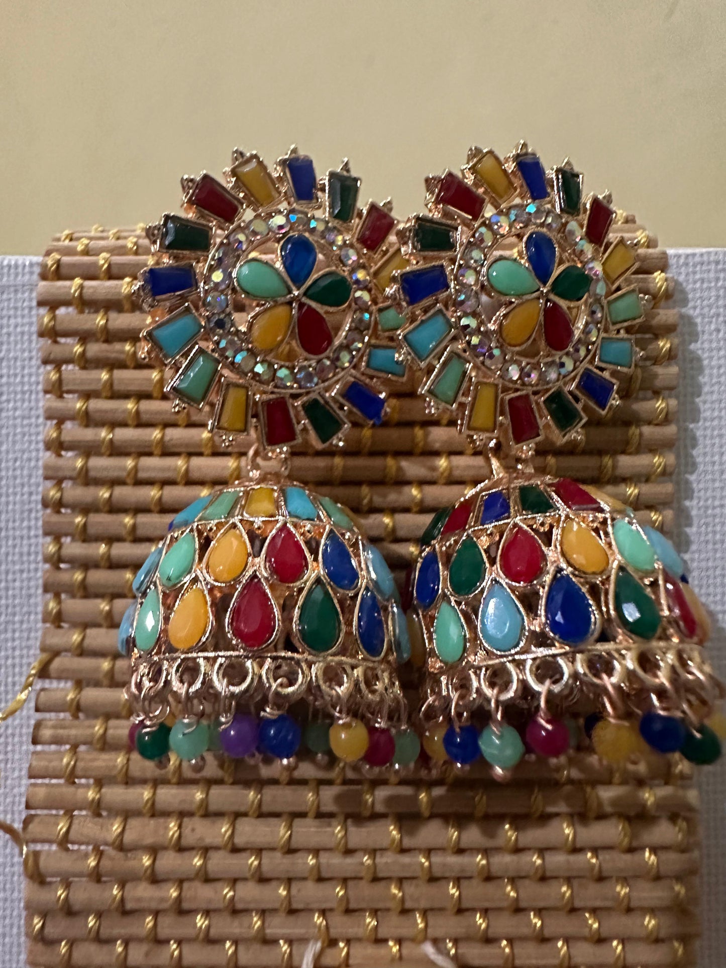 Multi-color Jhumkas