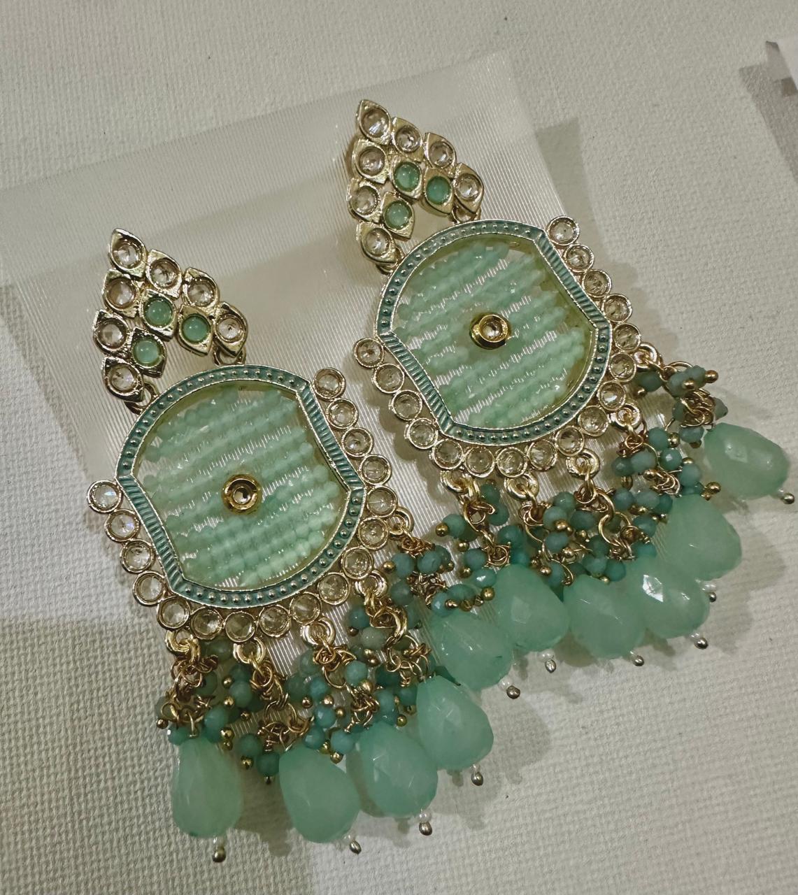 Turquoise Beaded Earrings