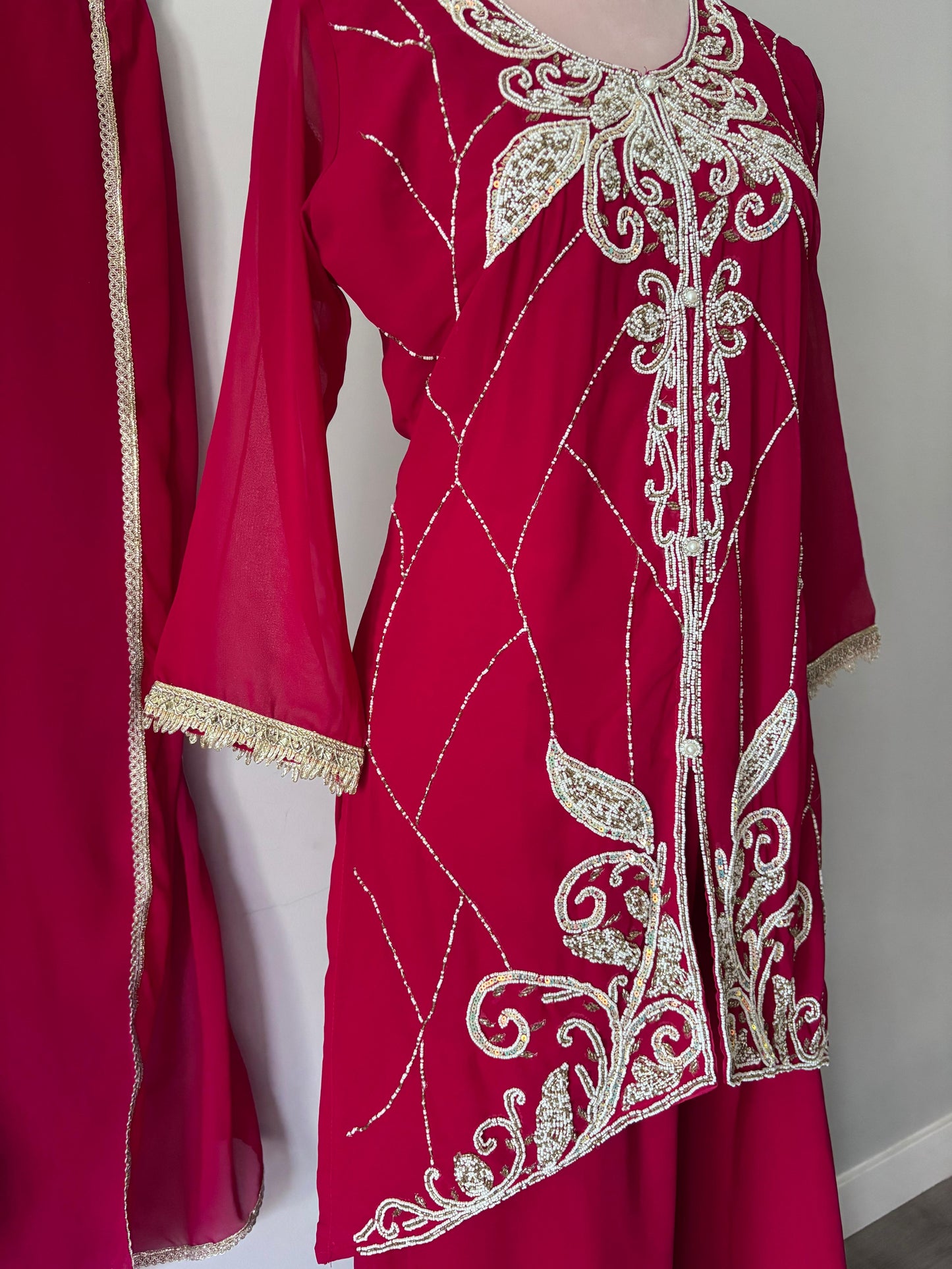 Partywear Beadwork Stylish Dress