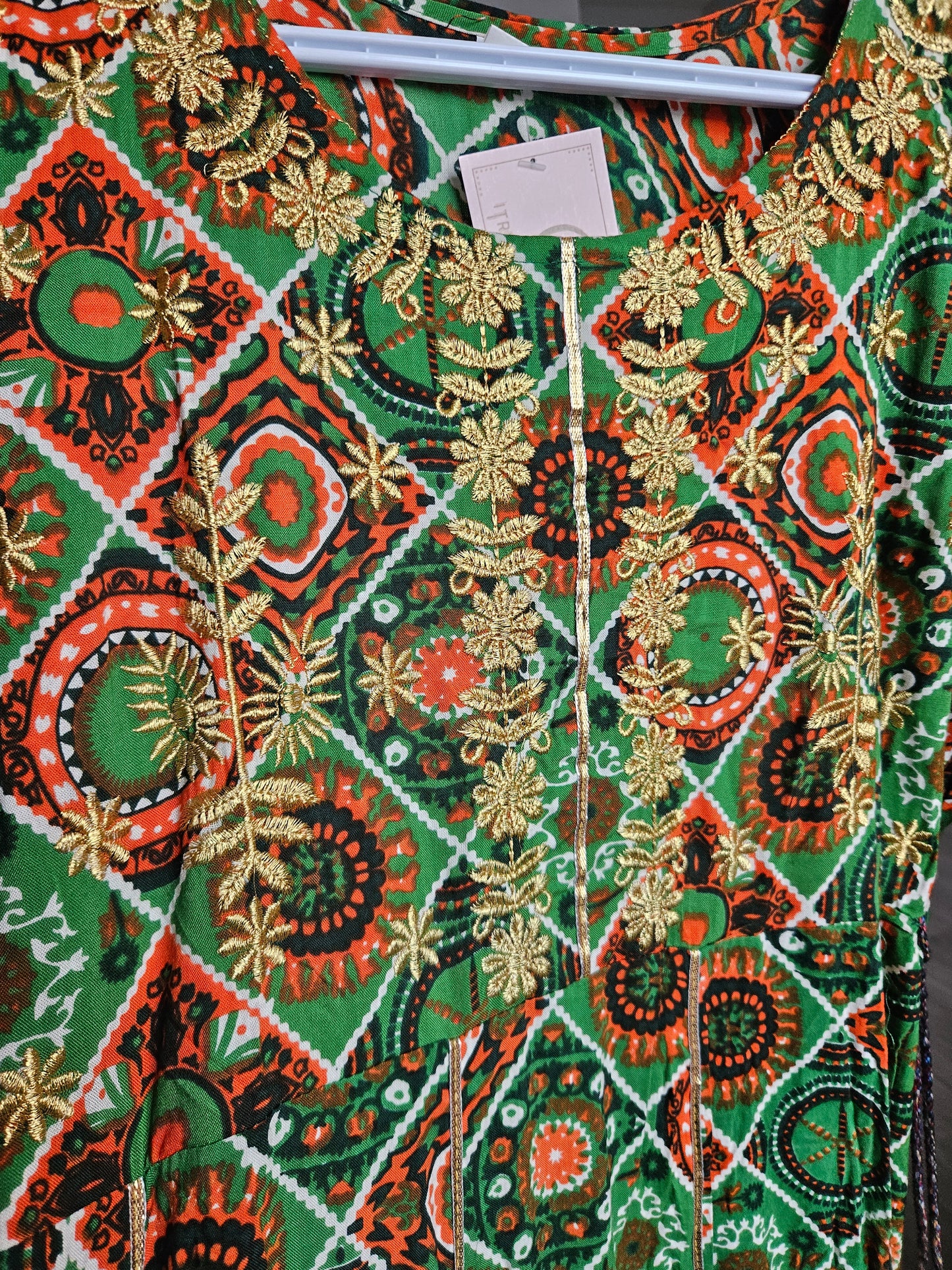 Embroidered Long Dress