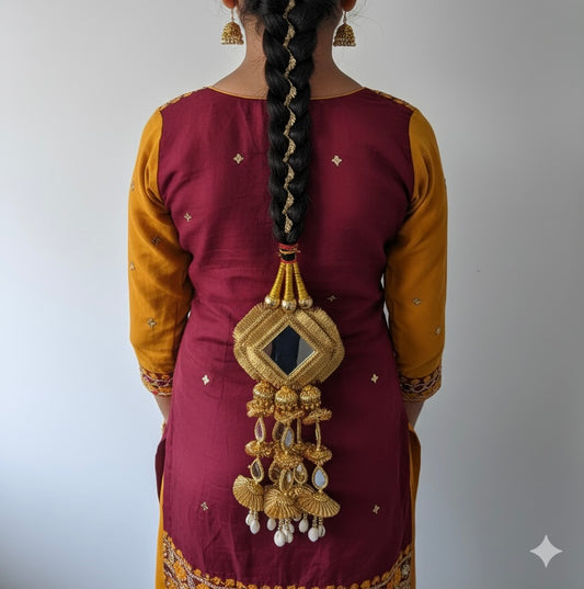 Mirror & Kaudi Pranda with Ghungru