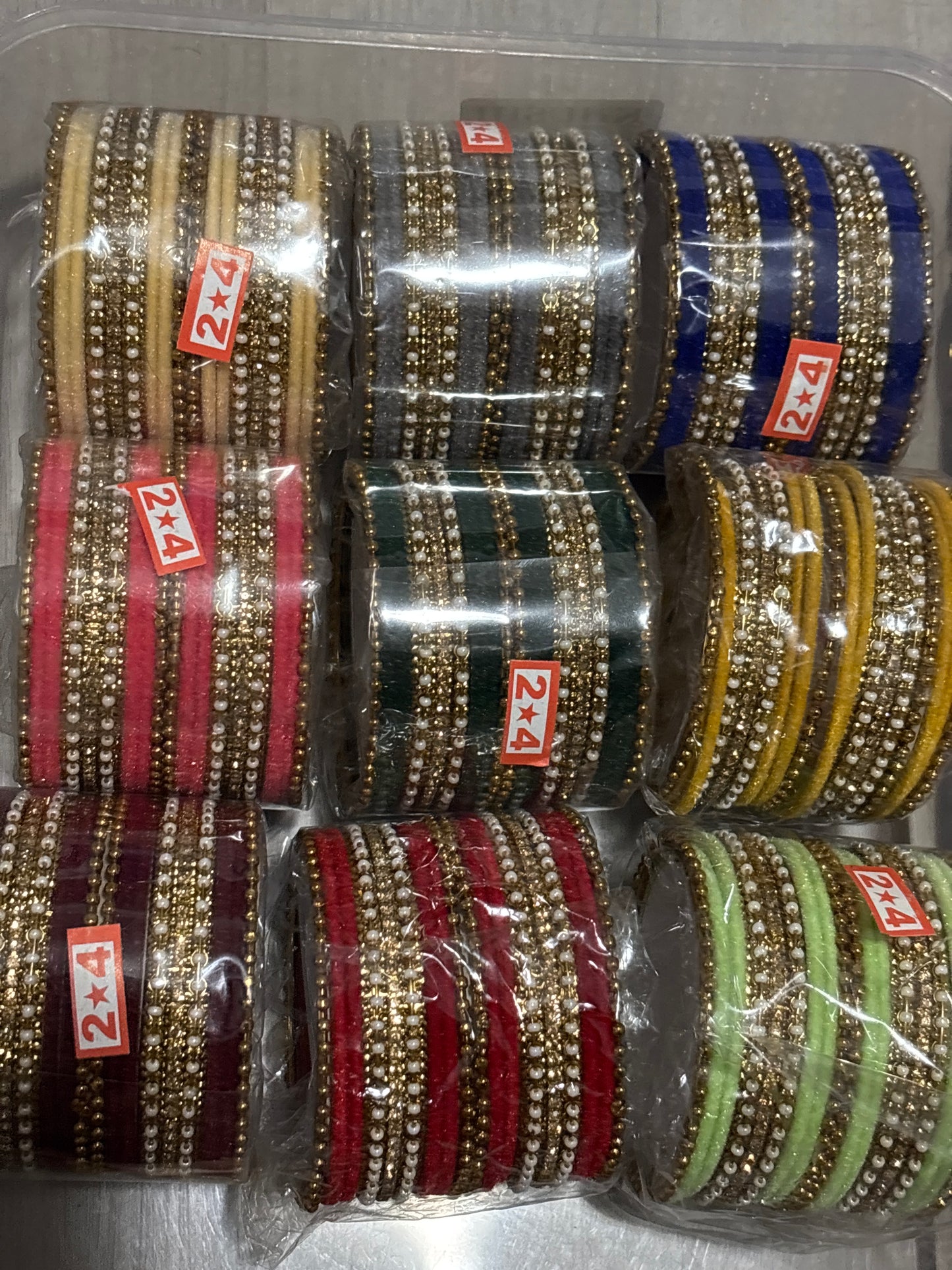 Colorful bangles(One Set)