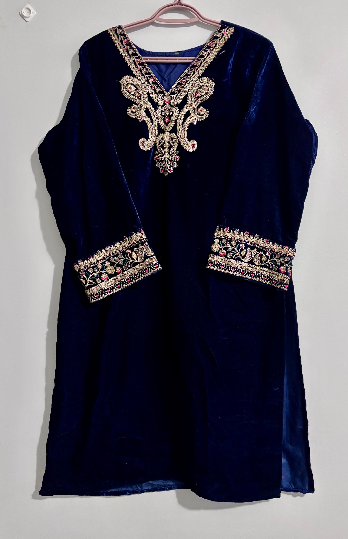 Navy Blue Kurta and Trousers