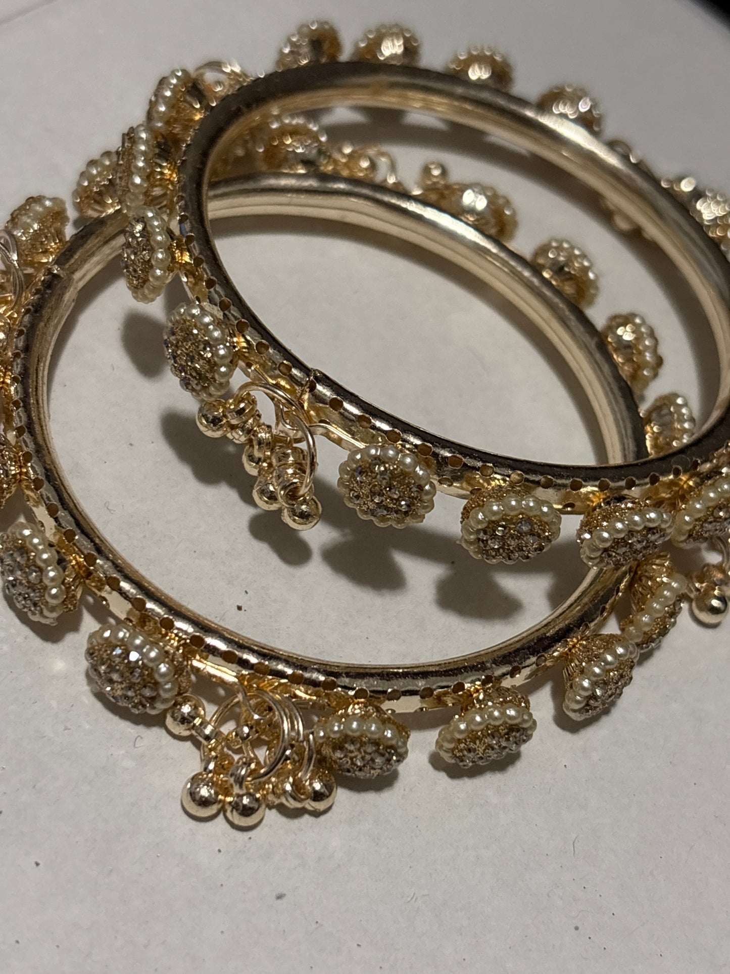 Flower Beaded Bangles