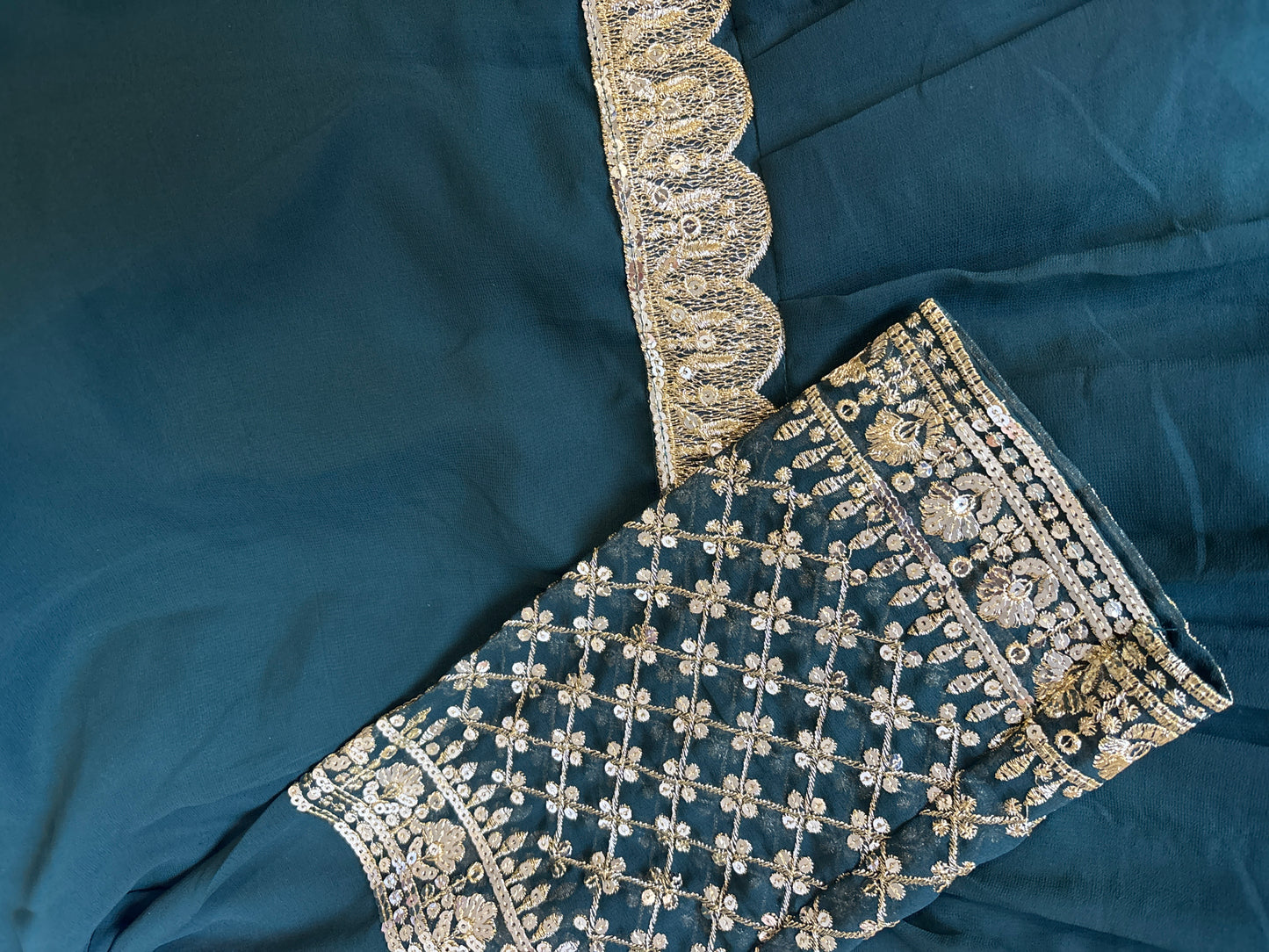 Embroidered Frock Suit
