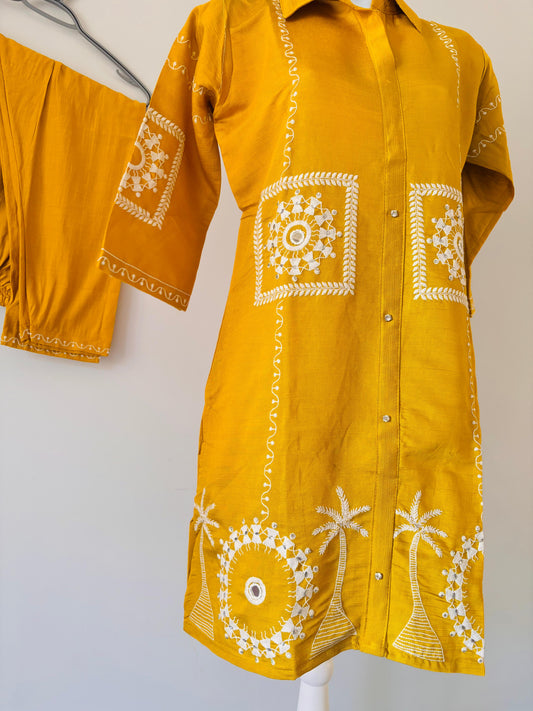 Mirrorwork Embroidery Coord set