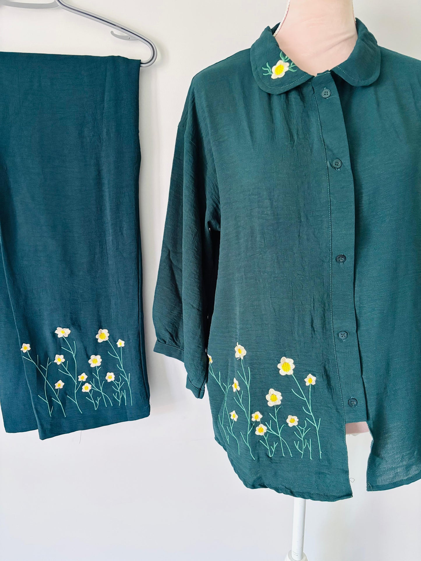 Cotton Embroidered Coord Set