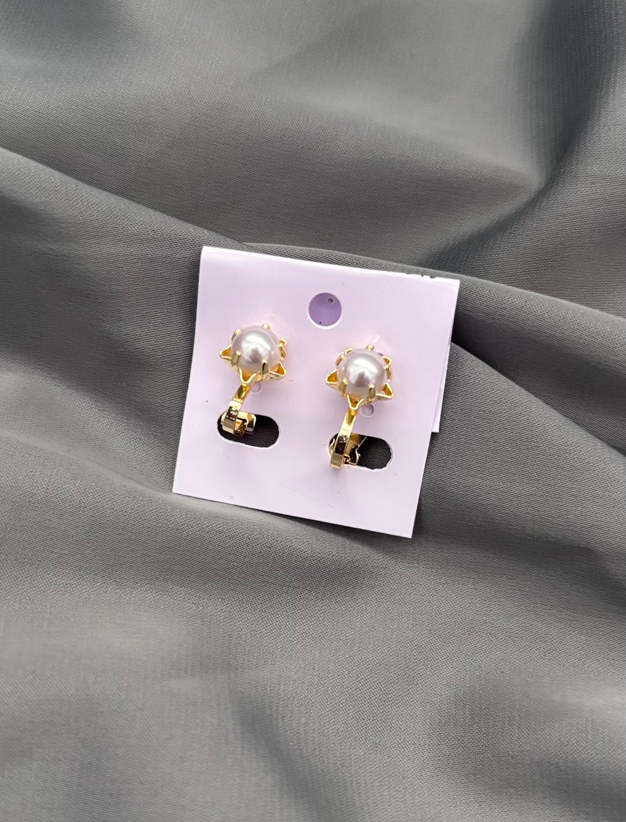 Clip on Pearl Earrings