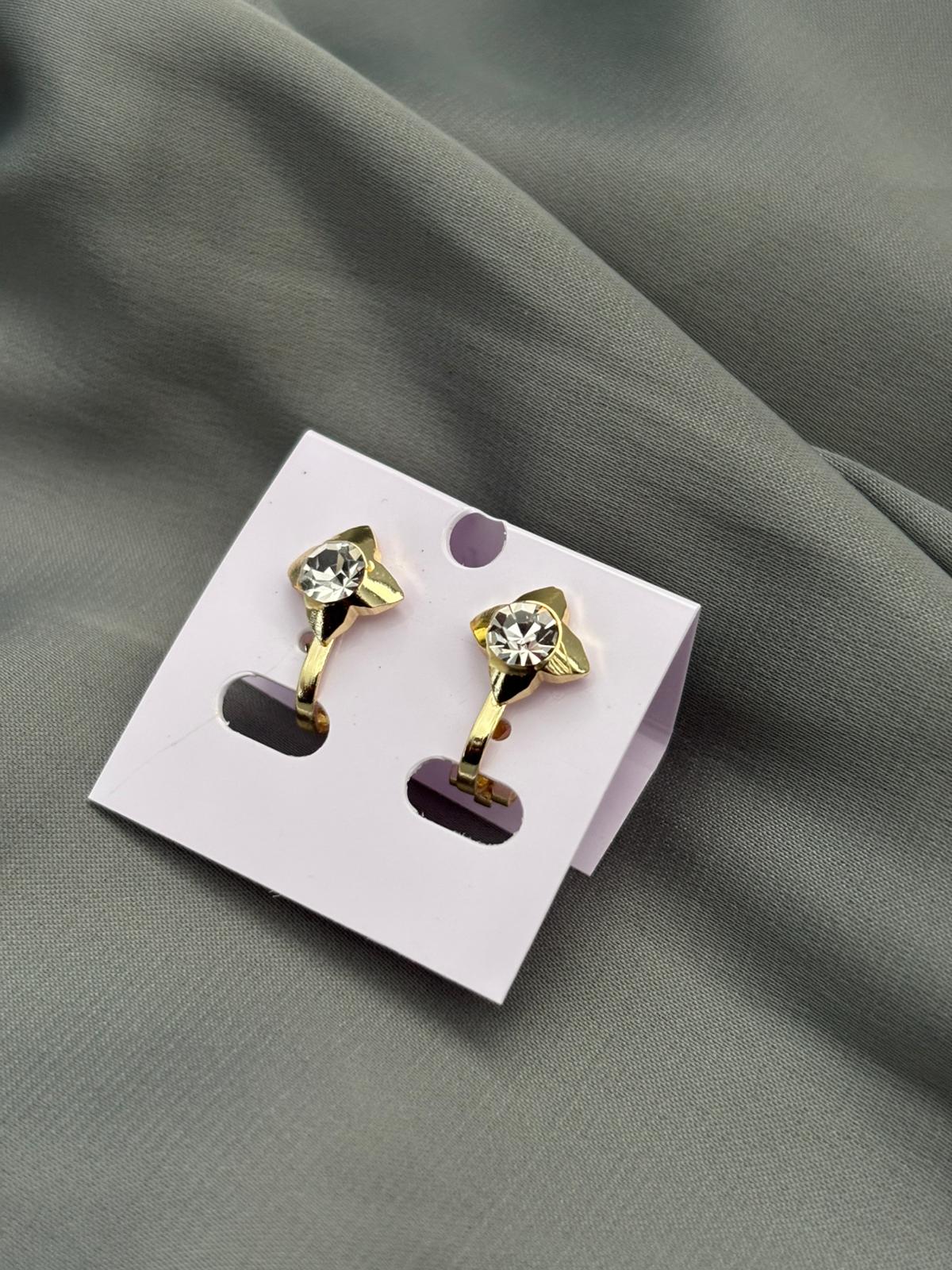 Clip on Flower Earrnings