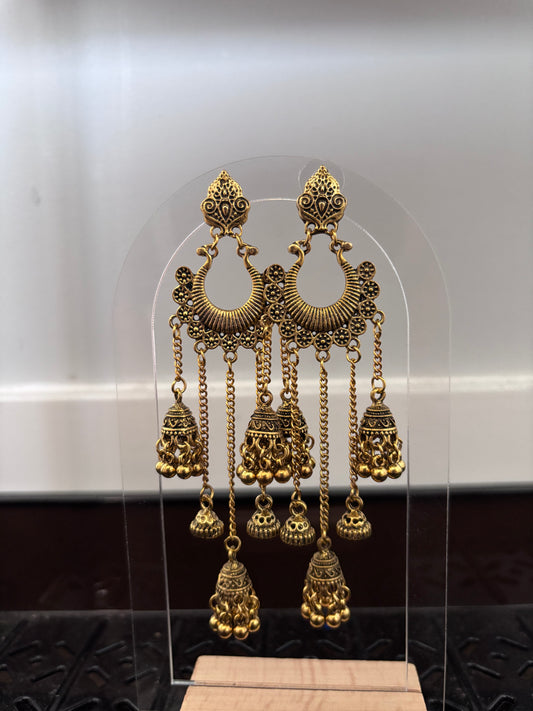 Golden Latkan Jhumki