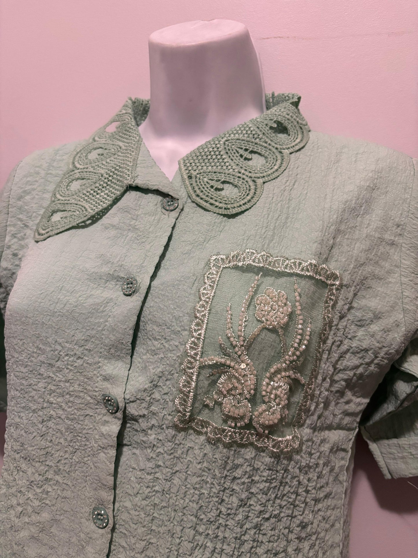 Half Sleeve Laced Shirt