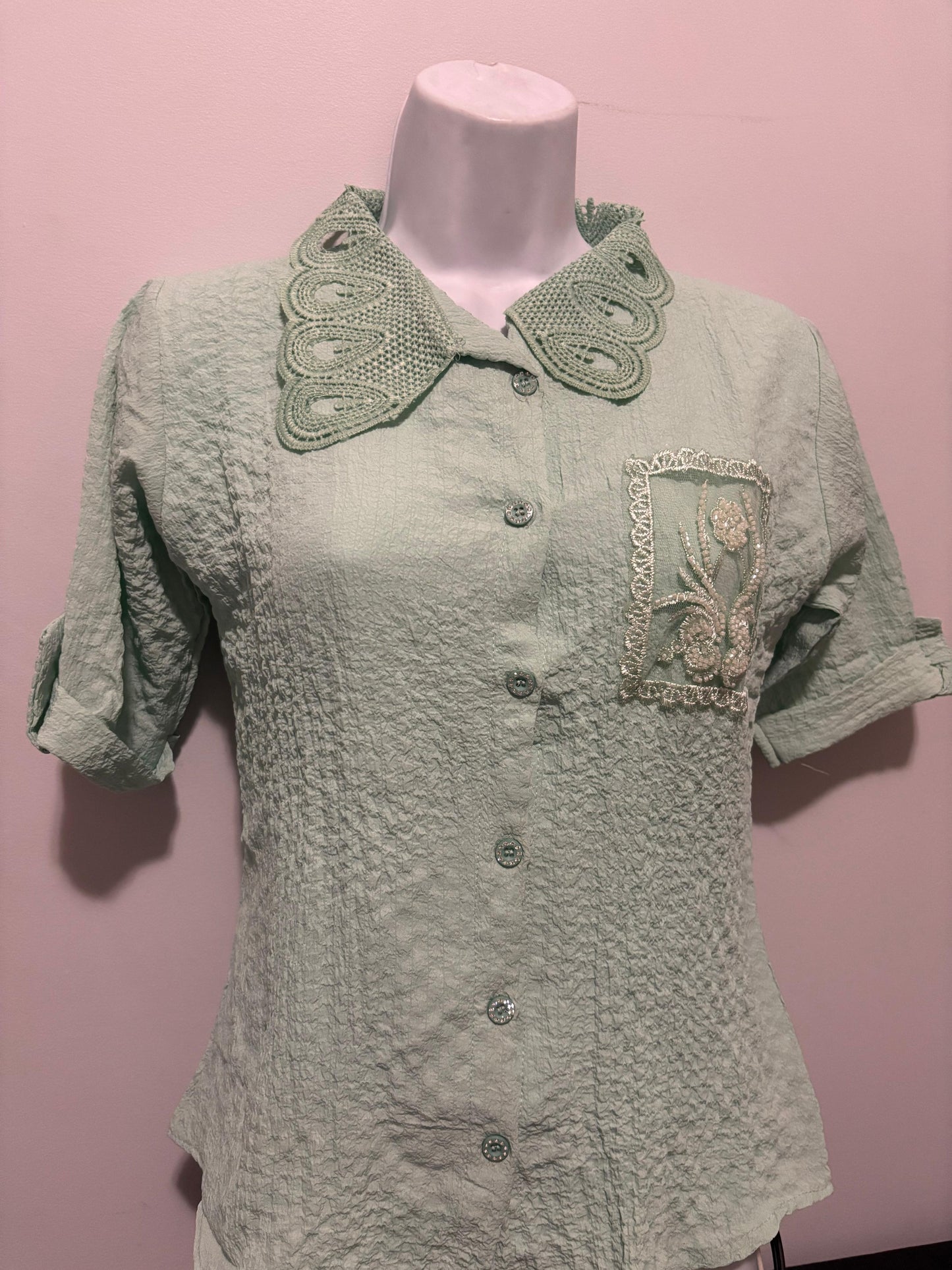 Half Sleeve Laced Shirt