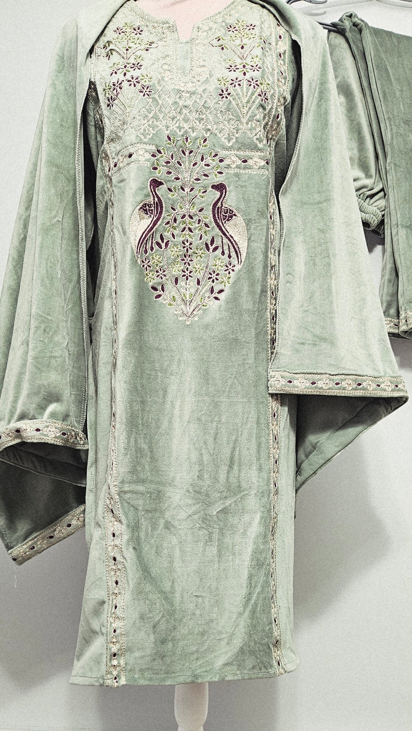 Sage Green Velvet