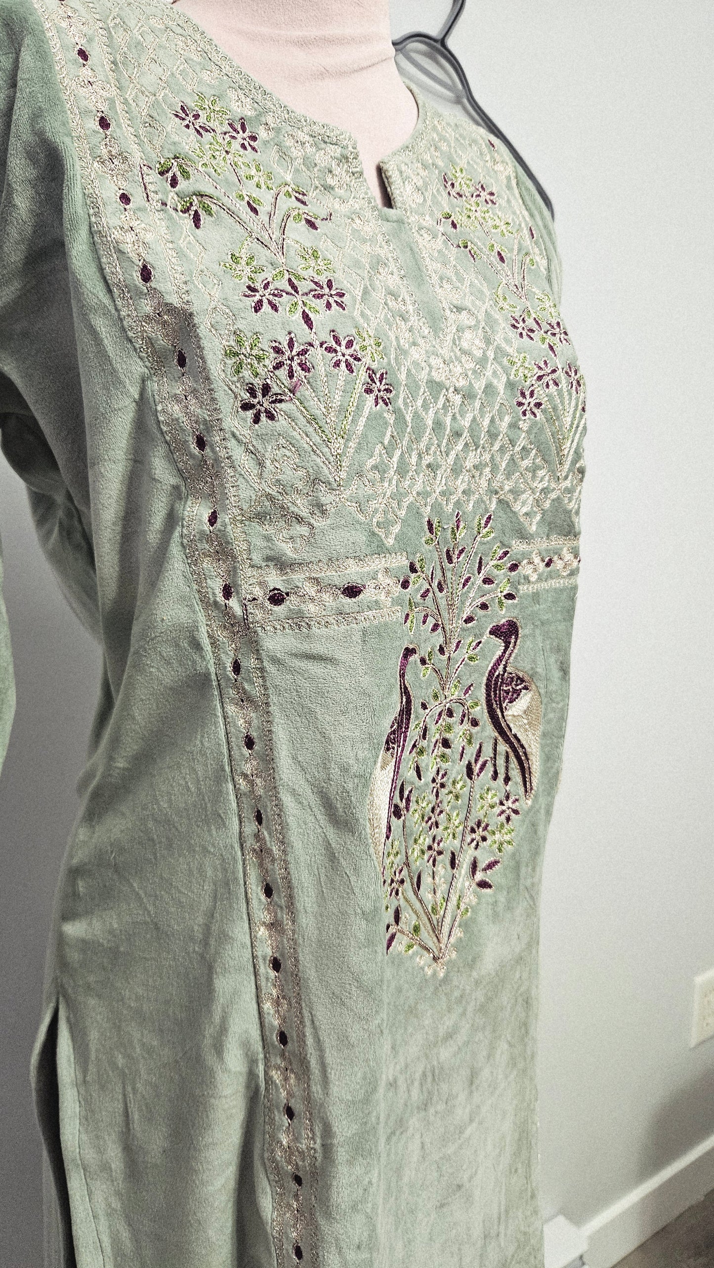Sage Green Velvet