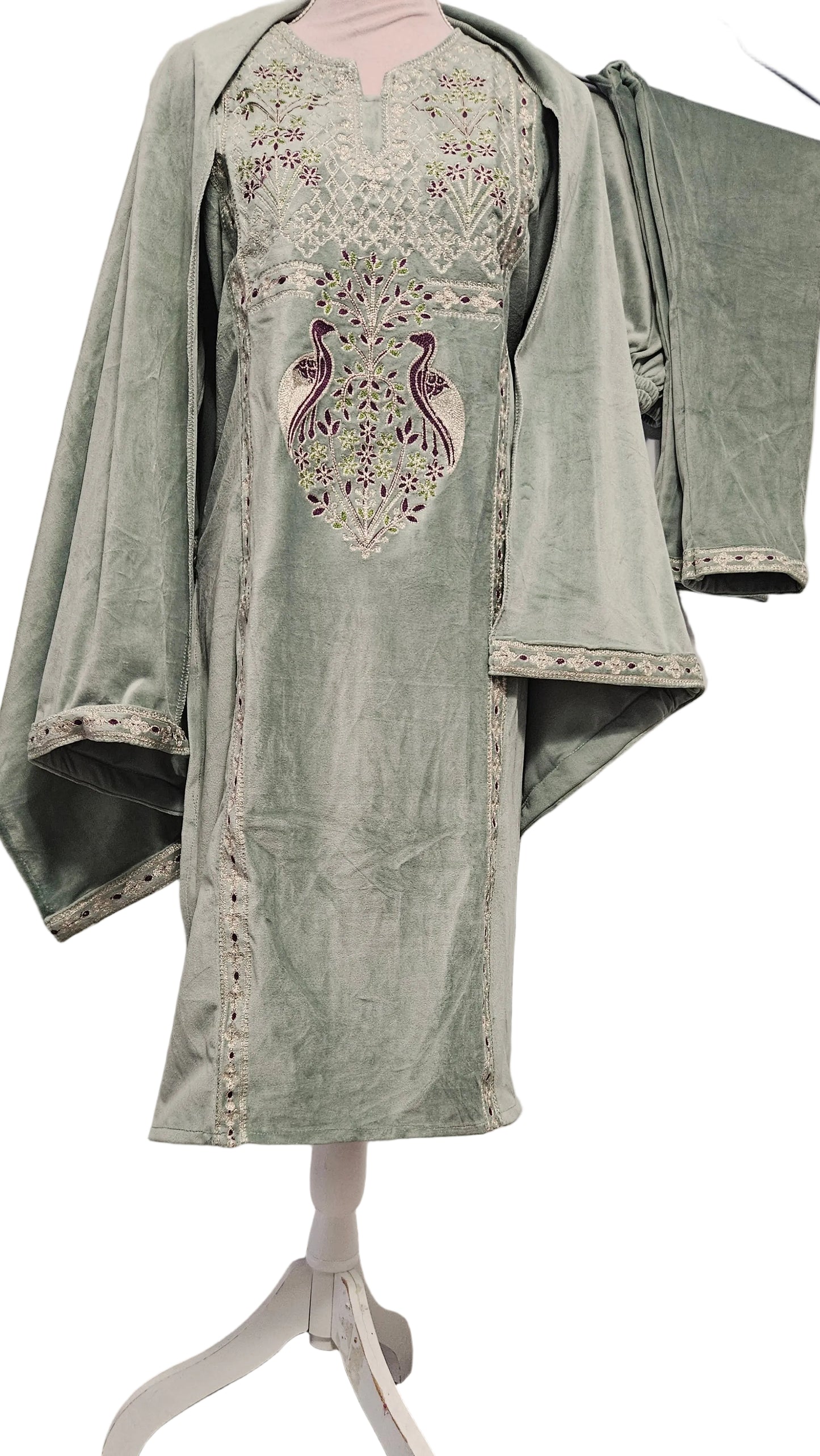 Sage Green Velvet