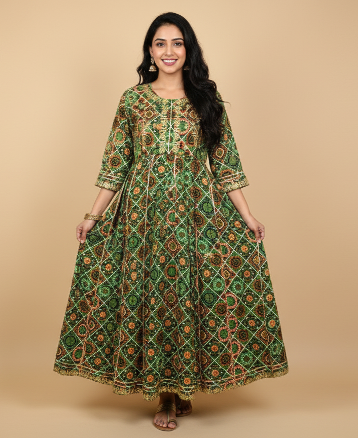 Embroidered Long Dress