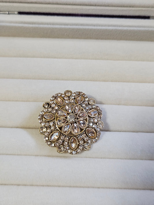 Gold Rhinestone Ring