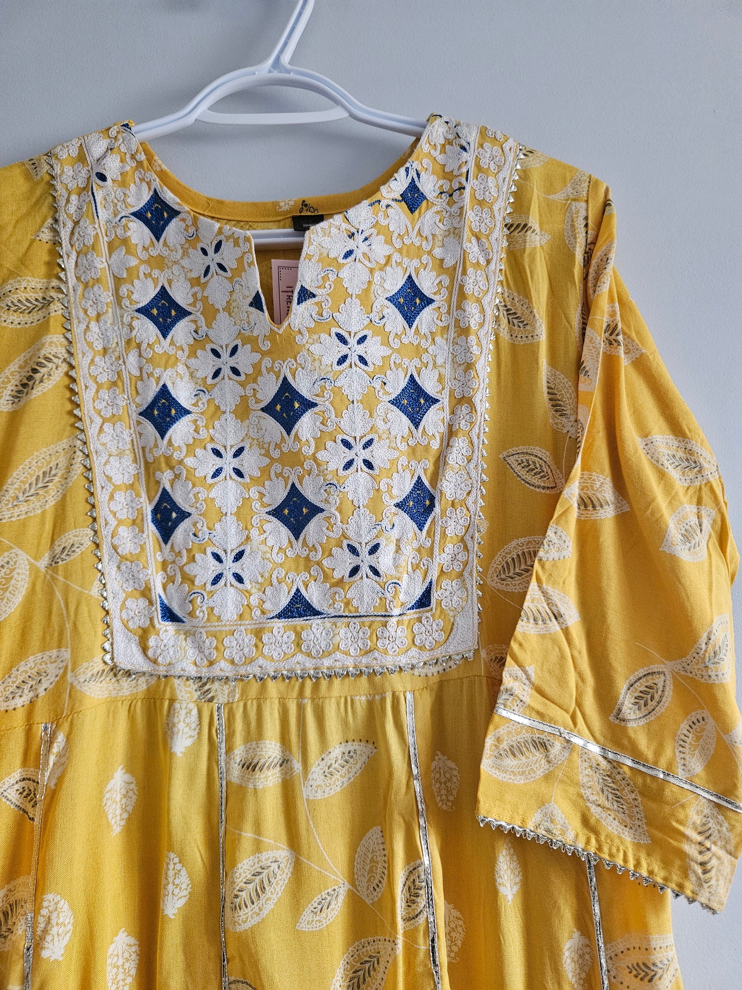 Yellow Dress in Indian Style